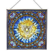 TIFFANY HOLY SPIRIT STAINED GLASS  - SQUARE